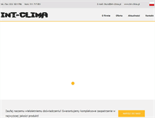 Tablet Screenshot of int-clima.pl
